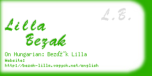 lilla bezak business card